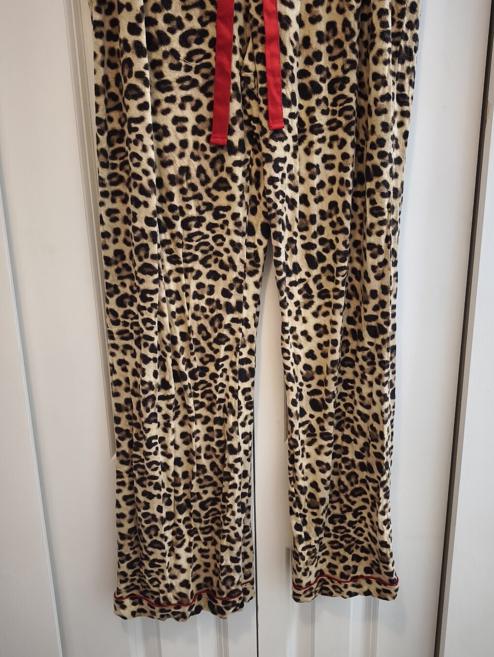 Gilligan & Omalley Leopard Print Button-Up Pajama Set - Picture 7 of 10